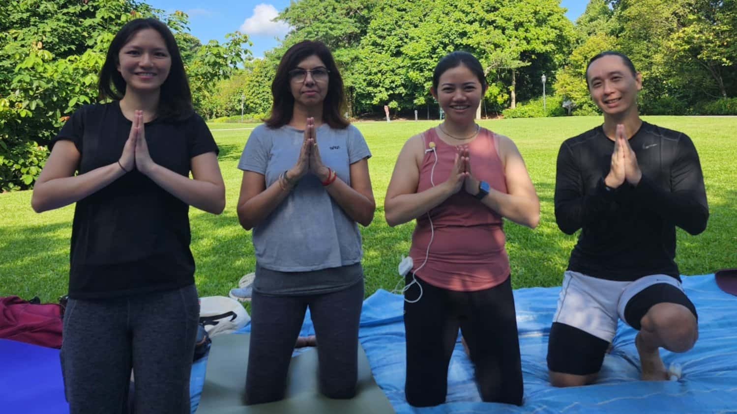 Outdoor Yoga at Singapore Botanic Garden