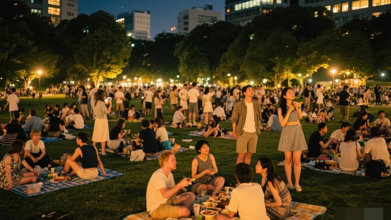 🌃 Summer Night Picnic at Ikebukuro Minami Park