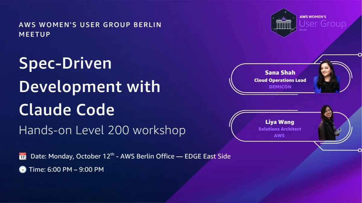 AWS Women's User Group Berlin: October Event - Technical Workshop