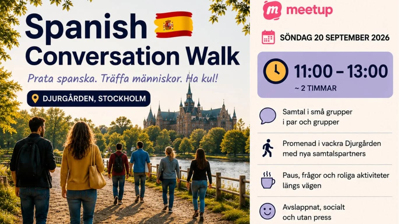 Prata spanska på riktigt 🇪🇸 – promenad i Stockholm 🇸🇪