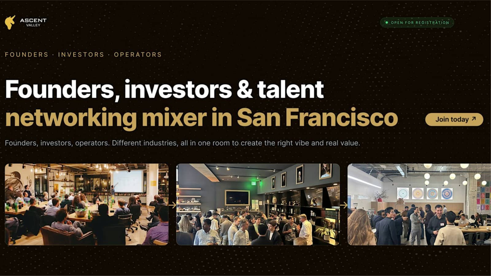 Founders, Investors & Talent Networking Mixer | San Francisco