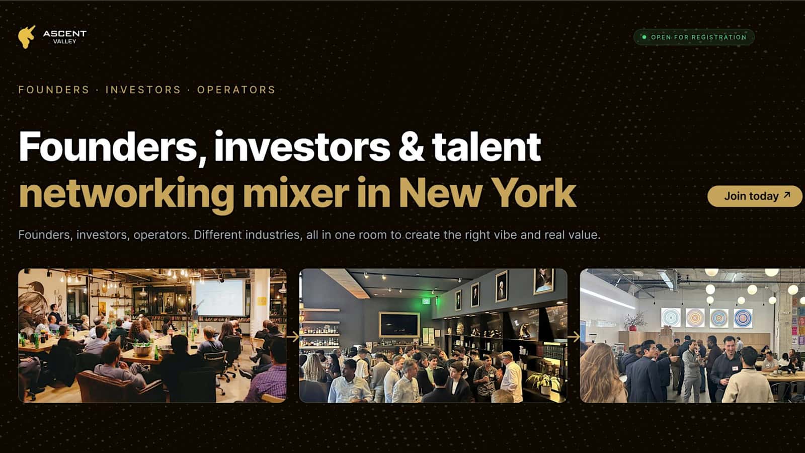 Founders, Investors & Talent Networking Mixer NYC