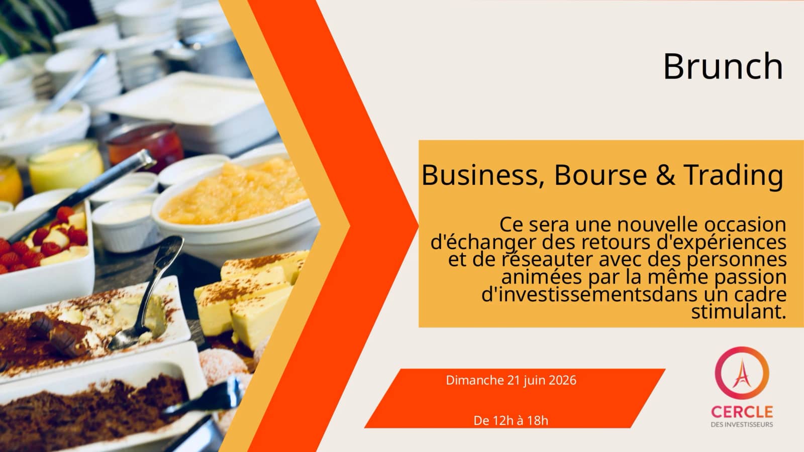 ⭕ Brunch Business, Bourse & Trading le 11 octobre 2026