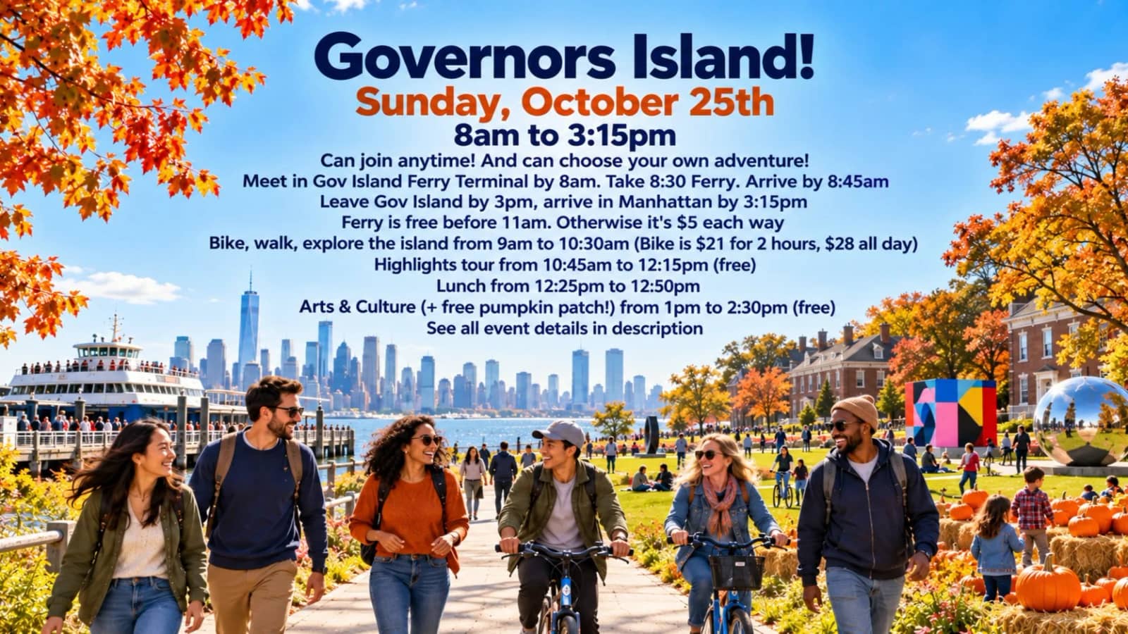 Governors Island! ⛴️