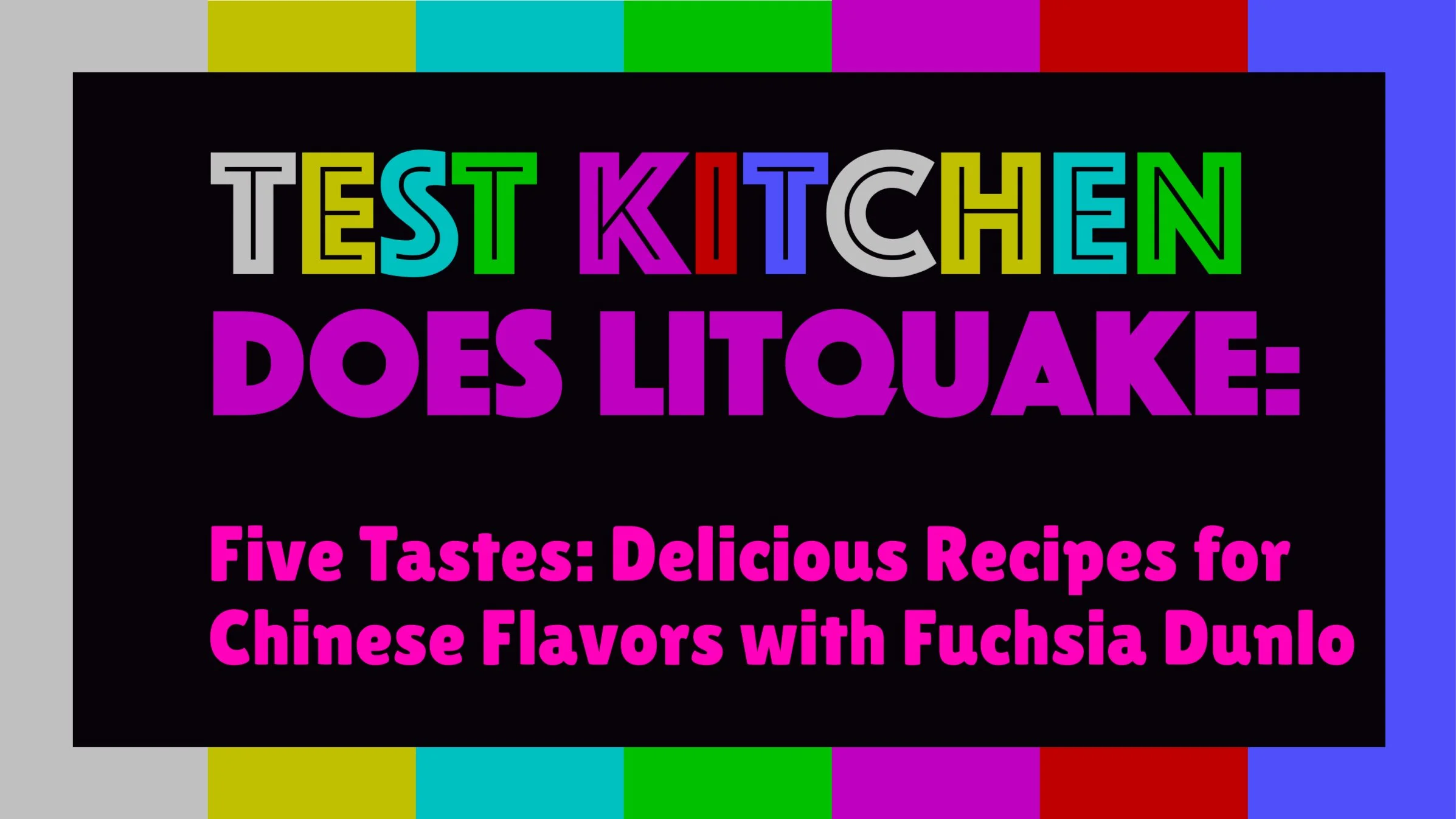 The Test Kitchen Does Litquake