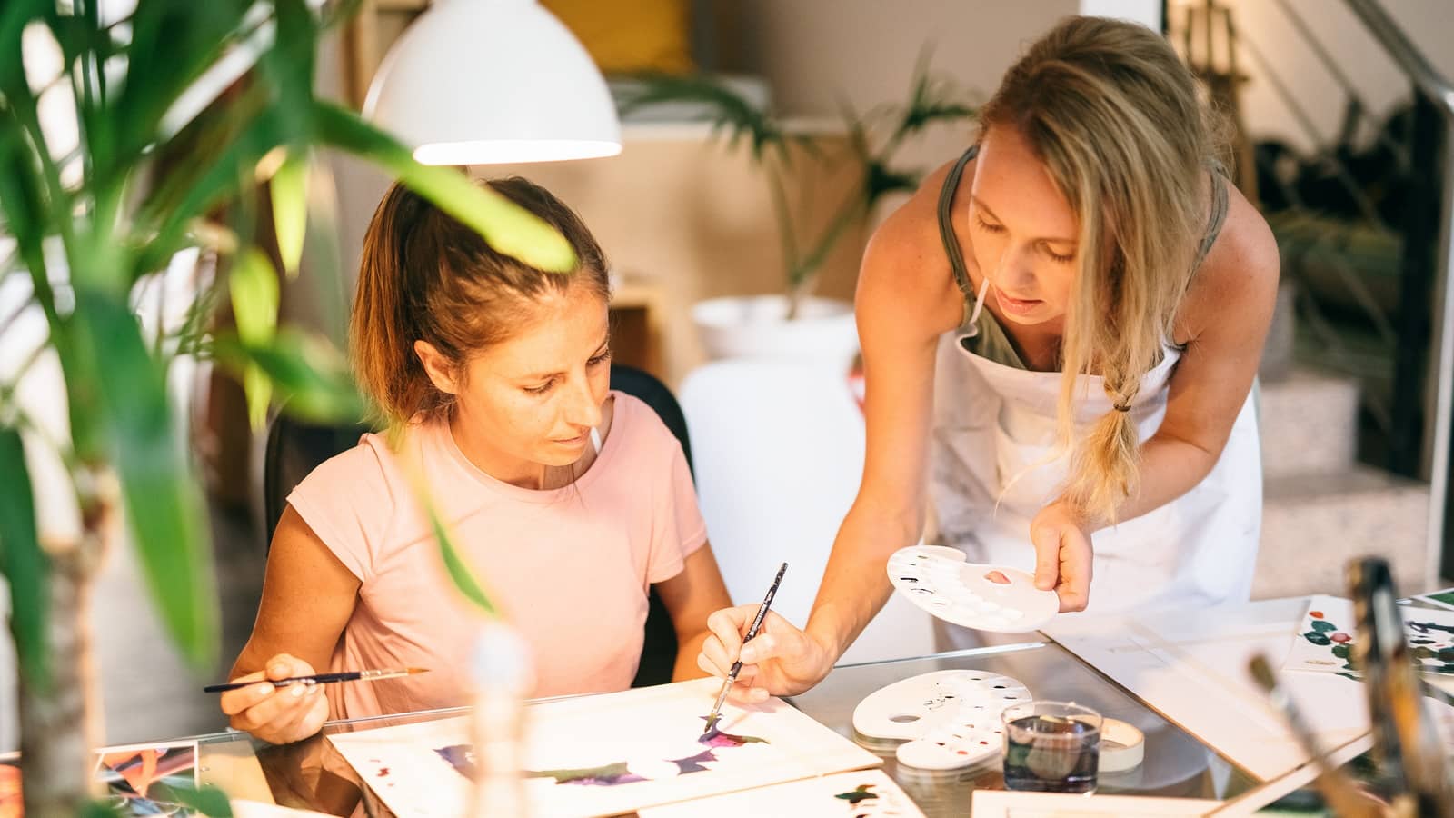 Watercolour workshop with a professional painter for beginners