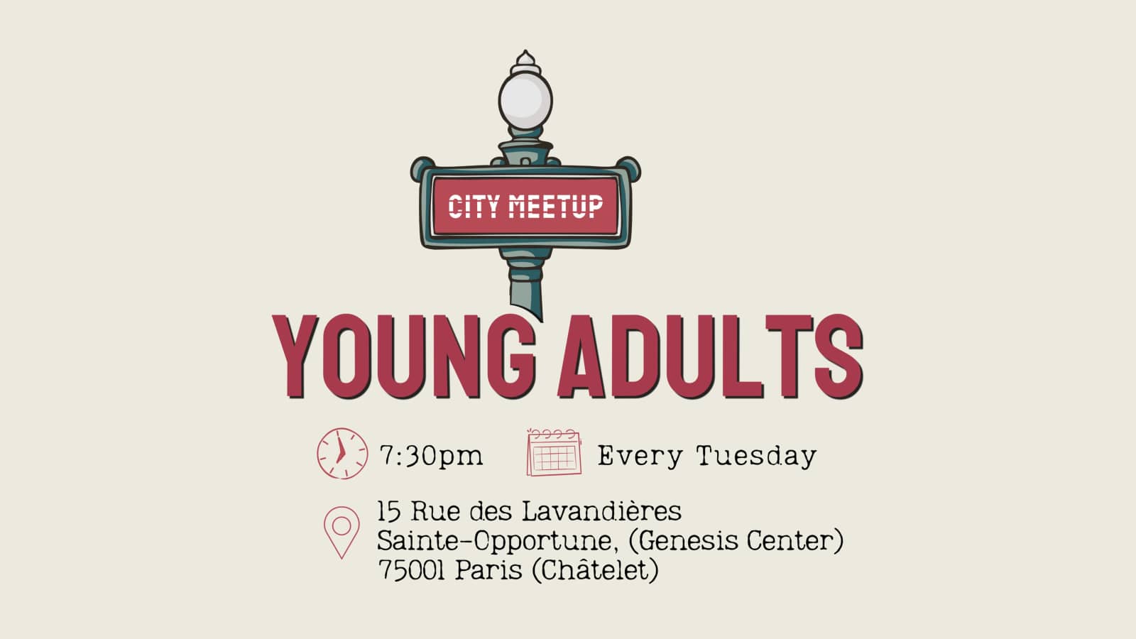 Young Adults City Meetup - Bible Study & Open Discussion