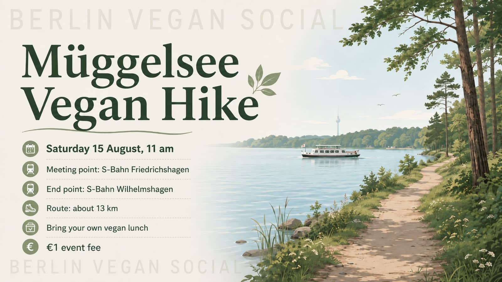 Müggelsee Vegan Hike
