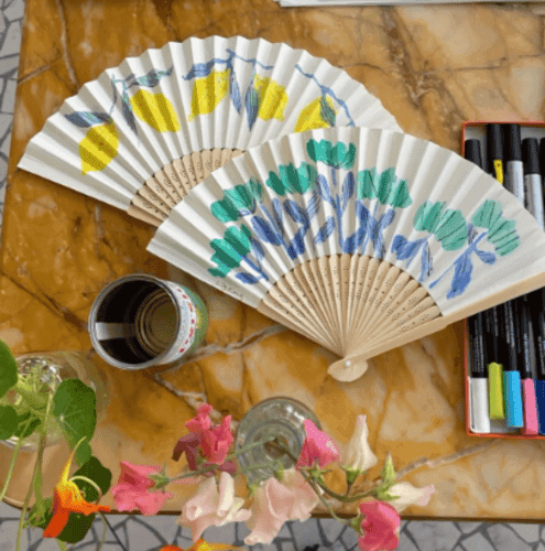 Summer Fan Painting + Sunset Aperitivo 29.08