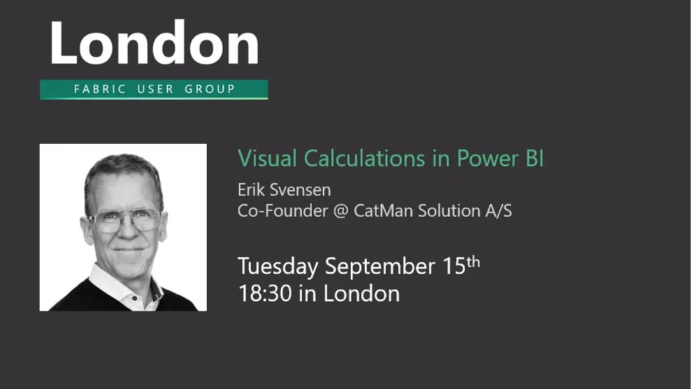 Visual Calculations in Power BI with Erik Svensen