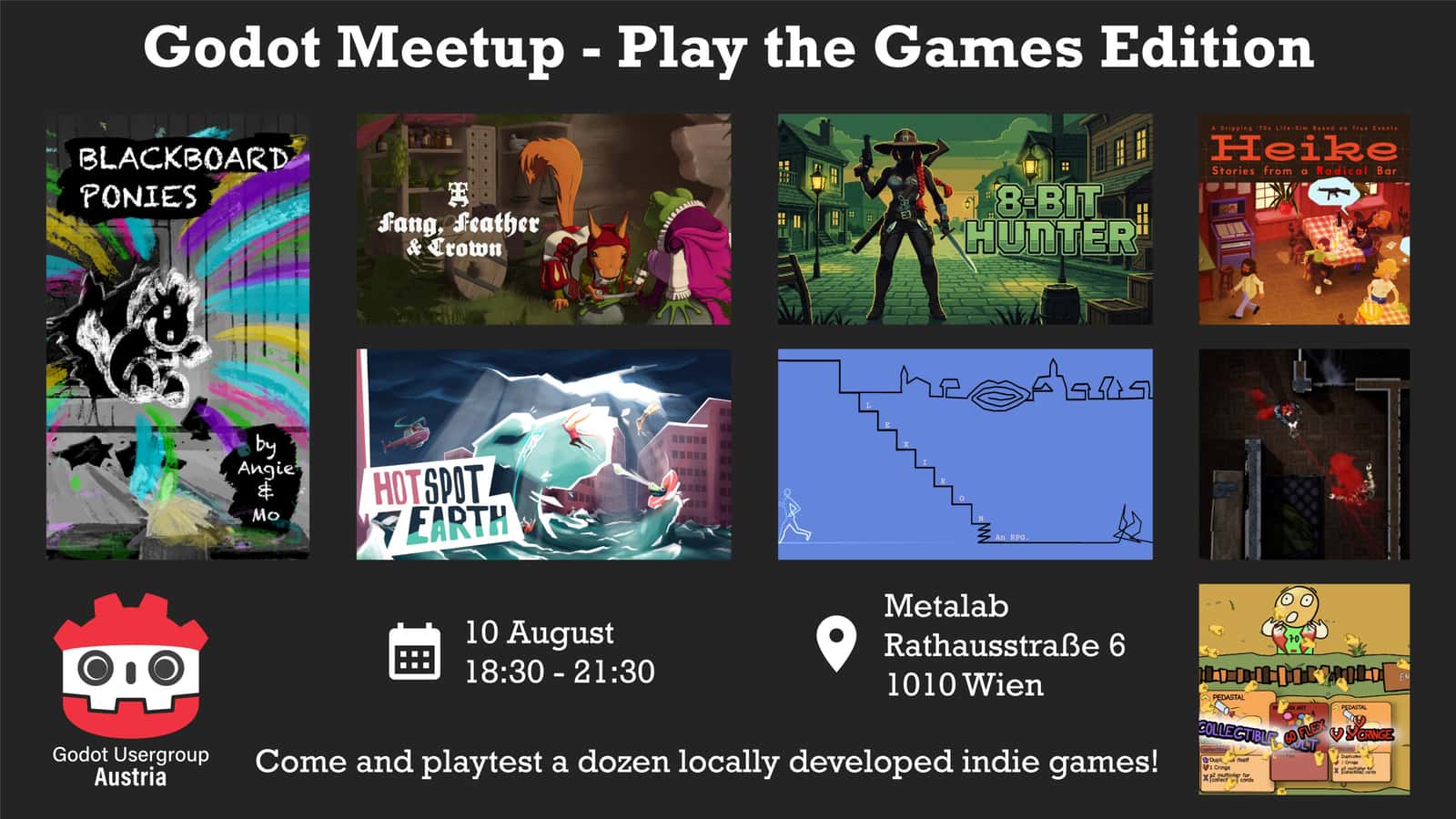 Godot User Group Austria - Play the Games Vol. 2