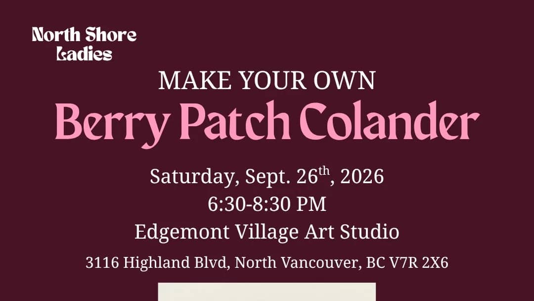 Private Ceramics Event - Berry Patch Colander