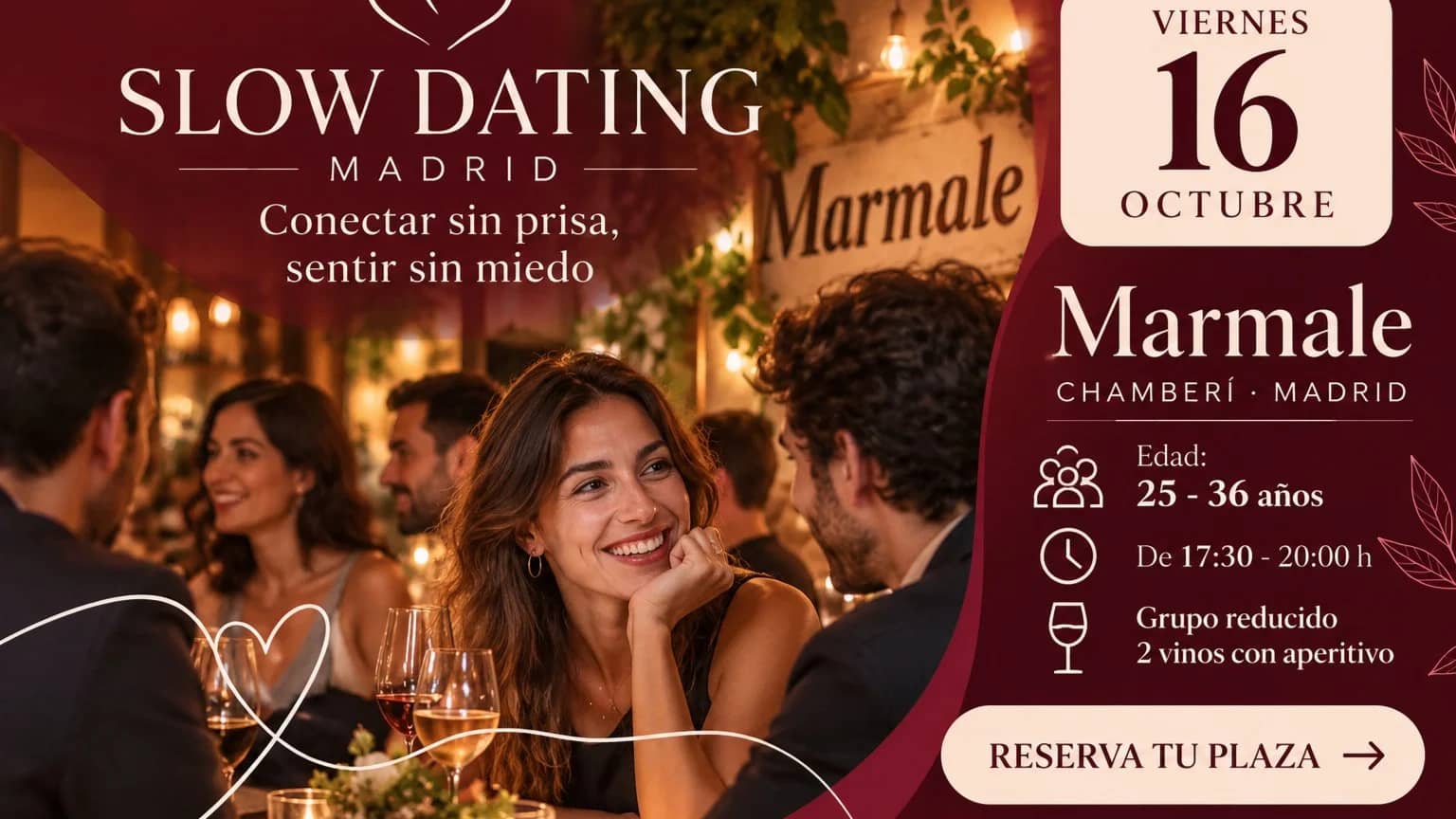 Slow Dating Madrid 25-36 Conexiones reales + Eneagrama