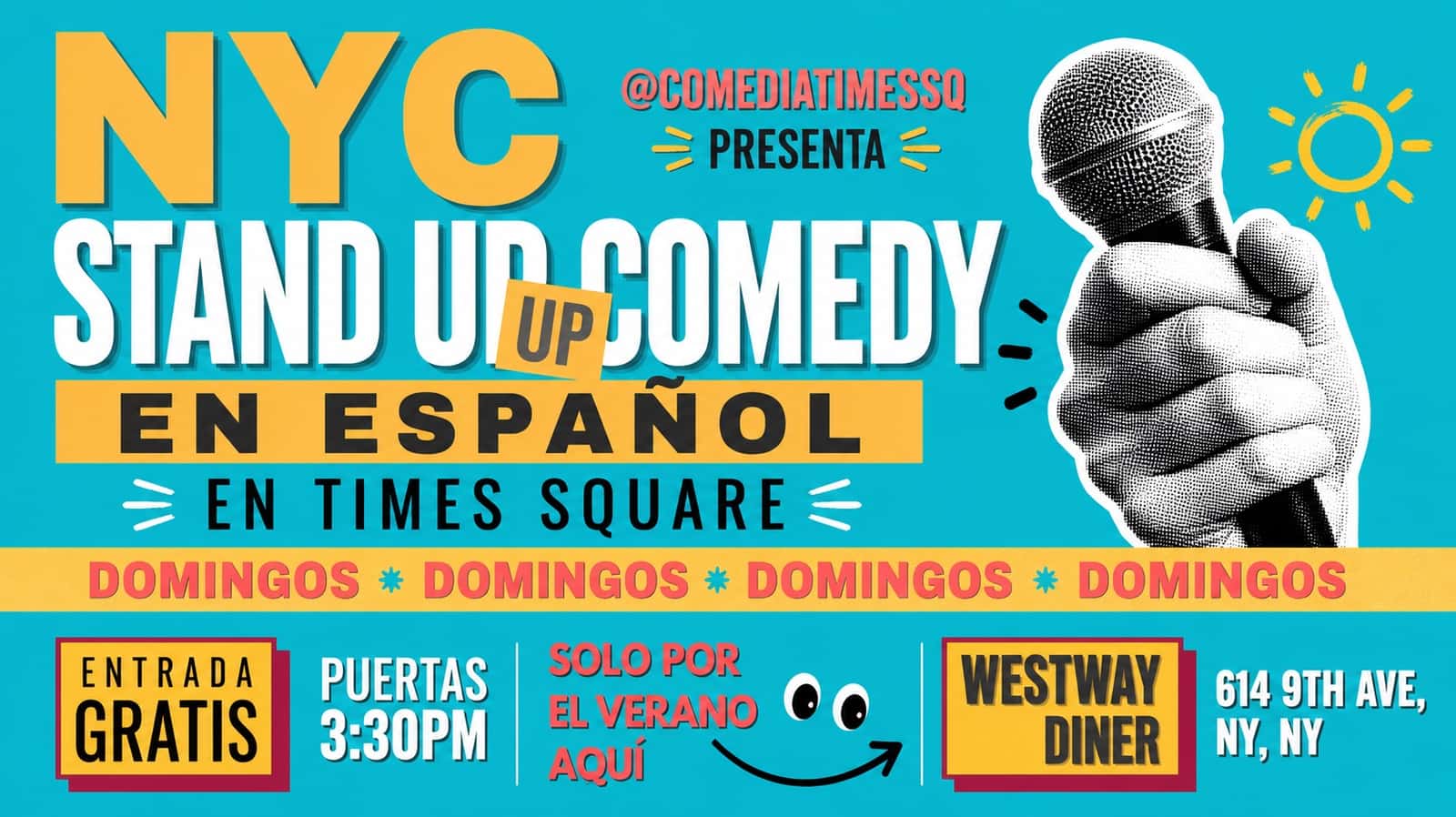 Sunday FREE Spanish Stand Up Show | Comedia en Español en Times Square