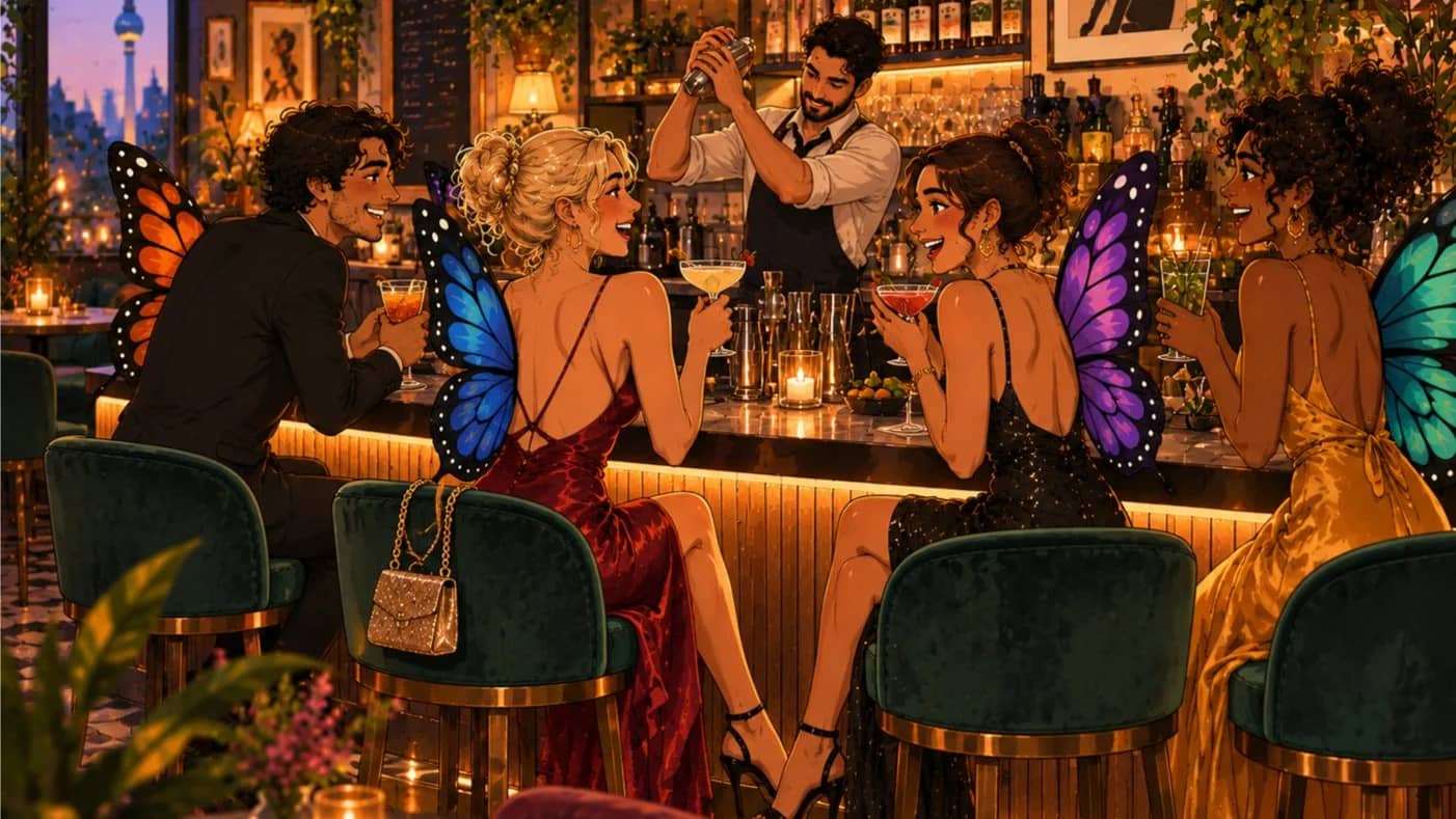 Cocktails & Conversations 🦋 Social Butterfly Club