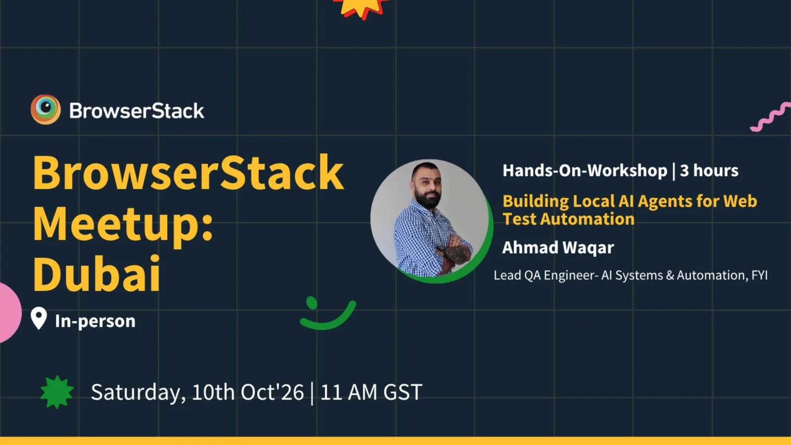 BrowserStack Meetup Dubai: Building Local AI Agents for Web Test Automation