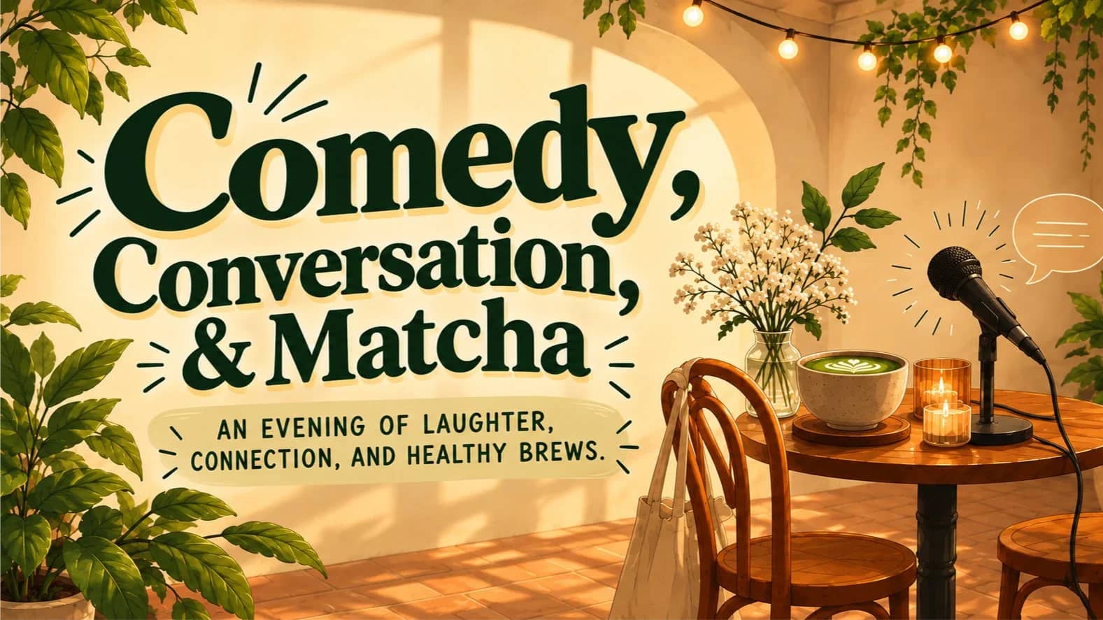 Comedy, Conversation & Matcha