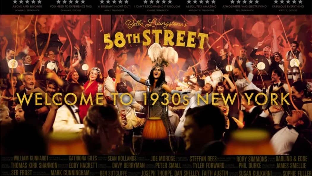 6-Course Meal @ 58th Street: A Hidden 1930s Jazz Age Experience
