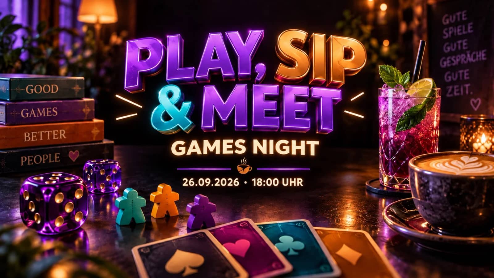 Play, Sip & Meet – Games Night