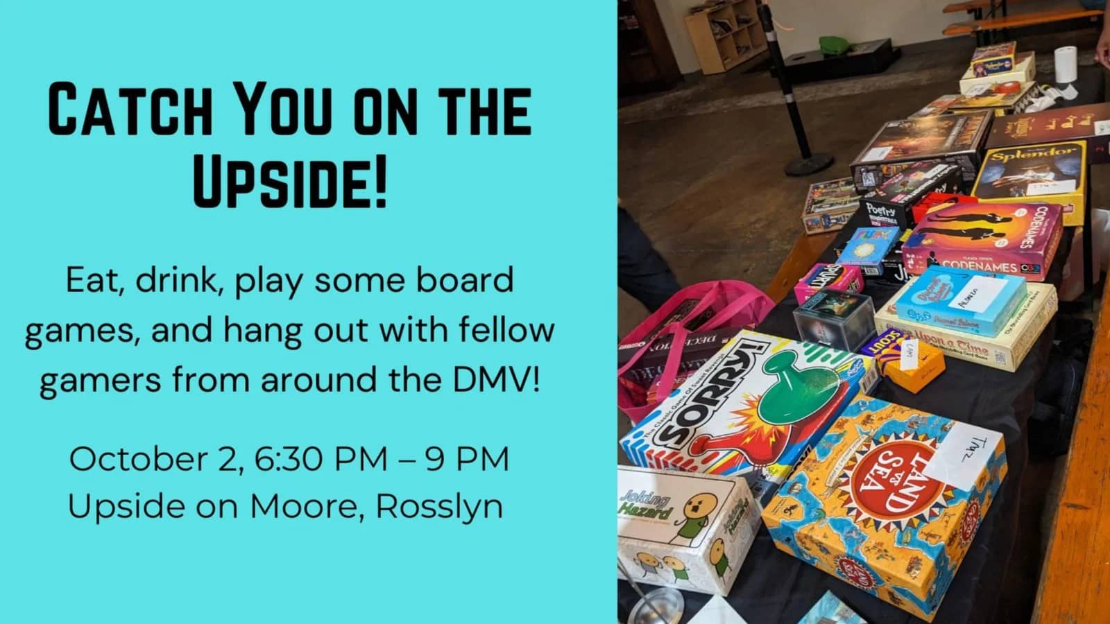 Catch You on the Upside! Social Game Night