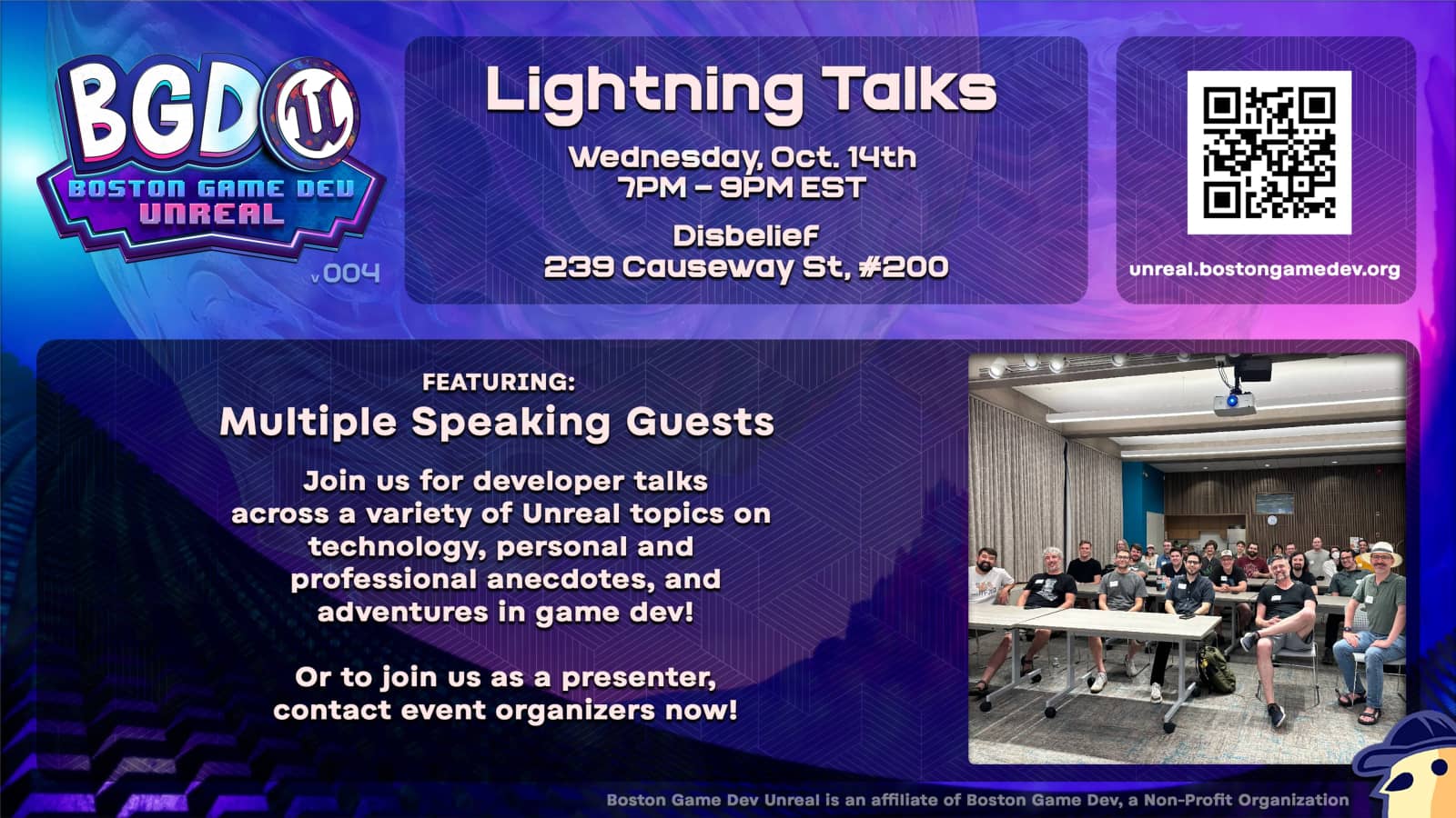 BGD Unreal 004: October Lightning Talks