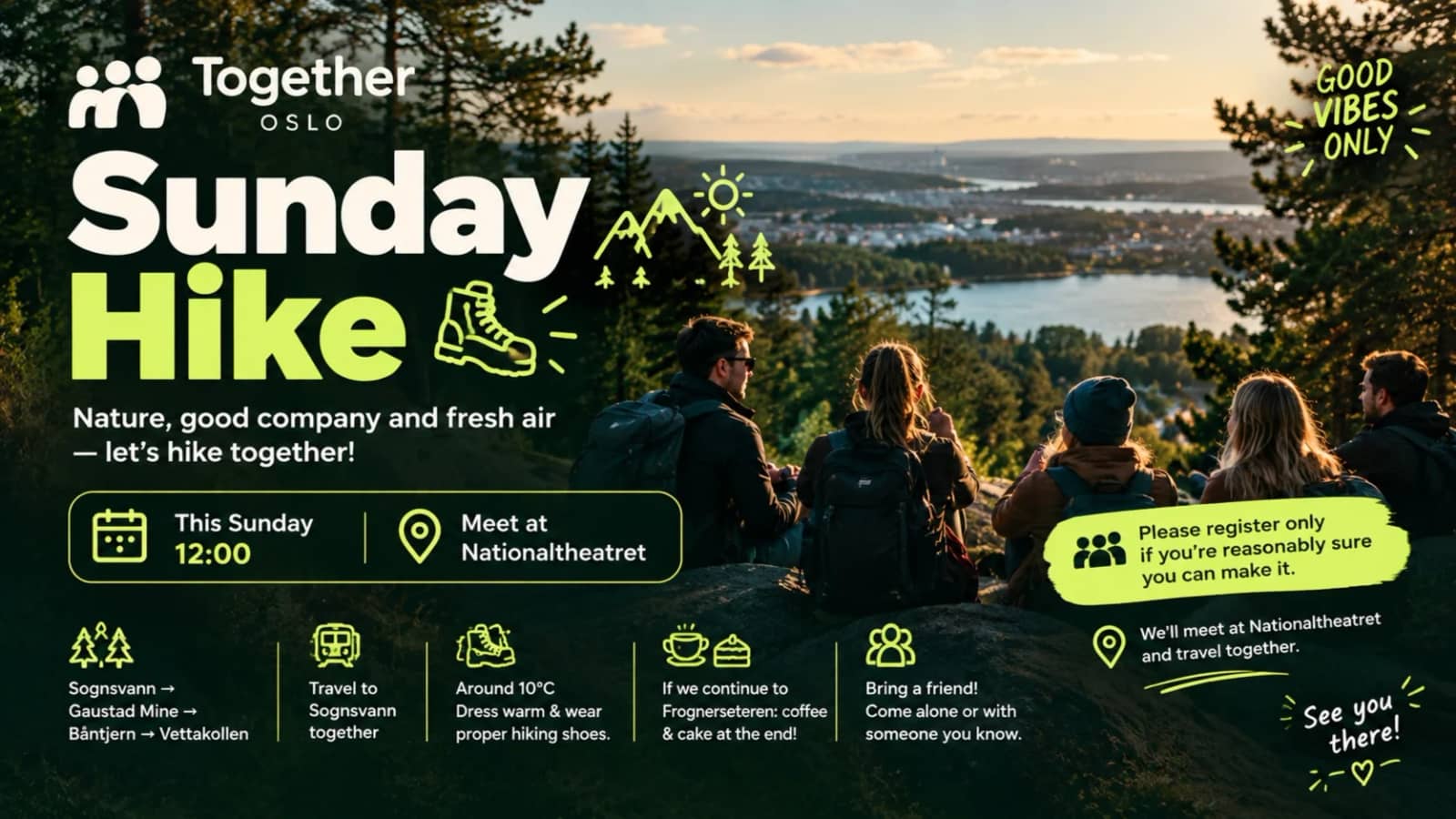 🥾🌲Sunday Hike - Together Oslo