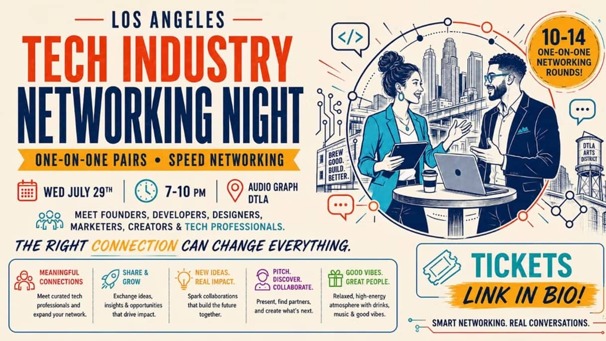 DTLA | TECH Industry Networking Night | one-on-one Pairs