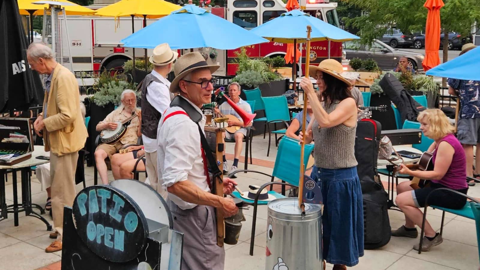 Jug band jam at the Brighton Farmer's Market! Wednesday Oct 21