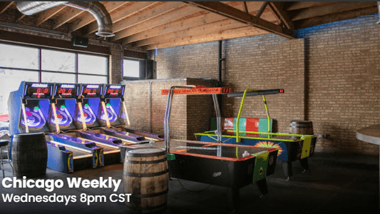 Air hockey Emporium Logan square