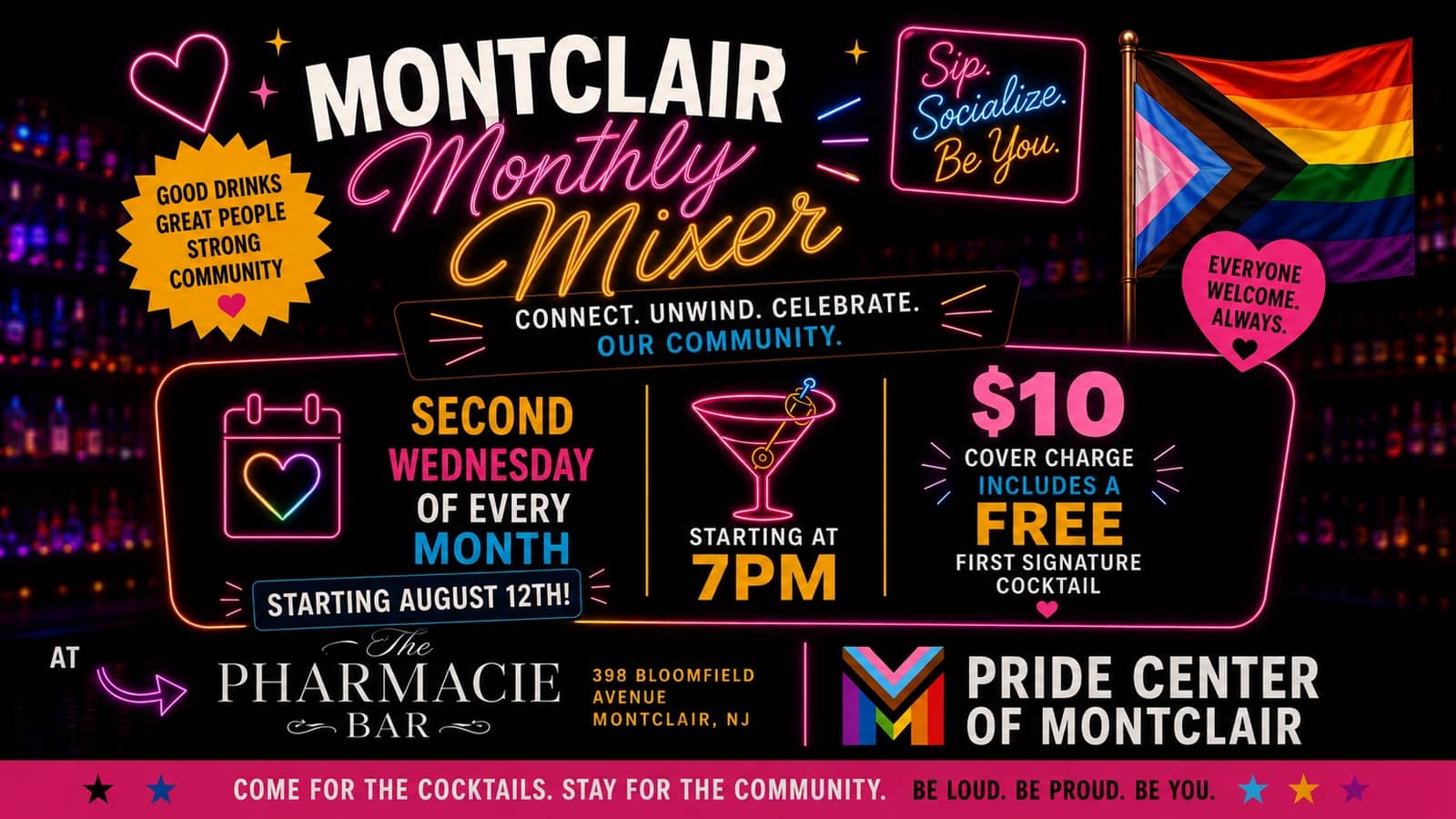 Pride Center of Montclair Monthly Mixer