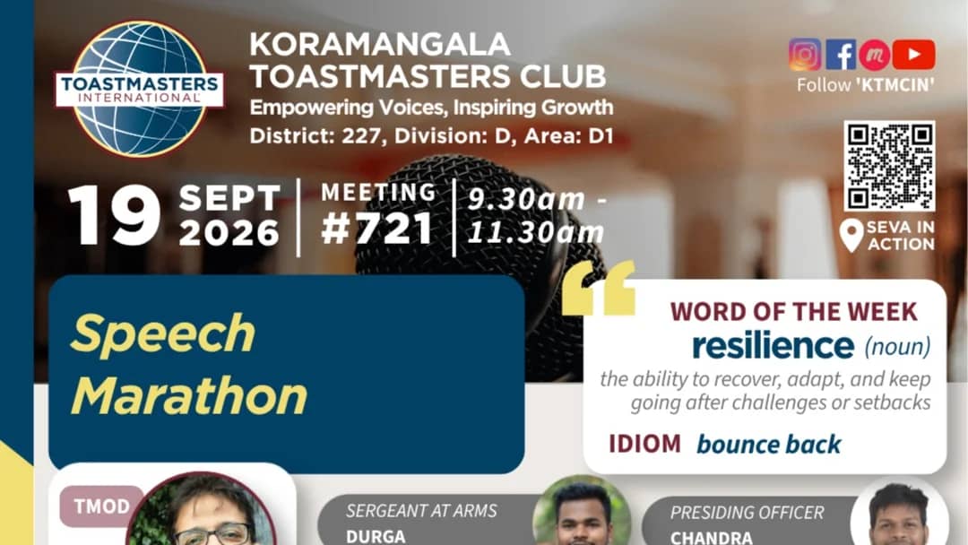 KTMC Meeting #721 | Speech Marathon