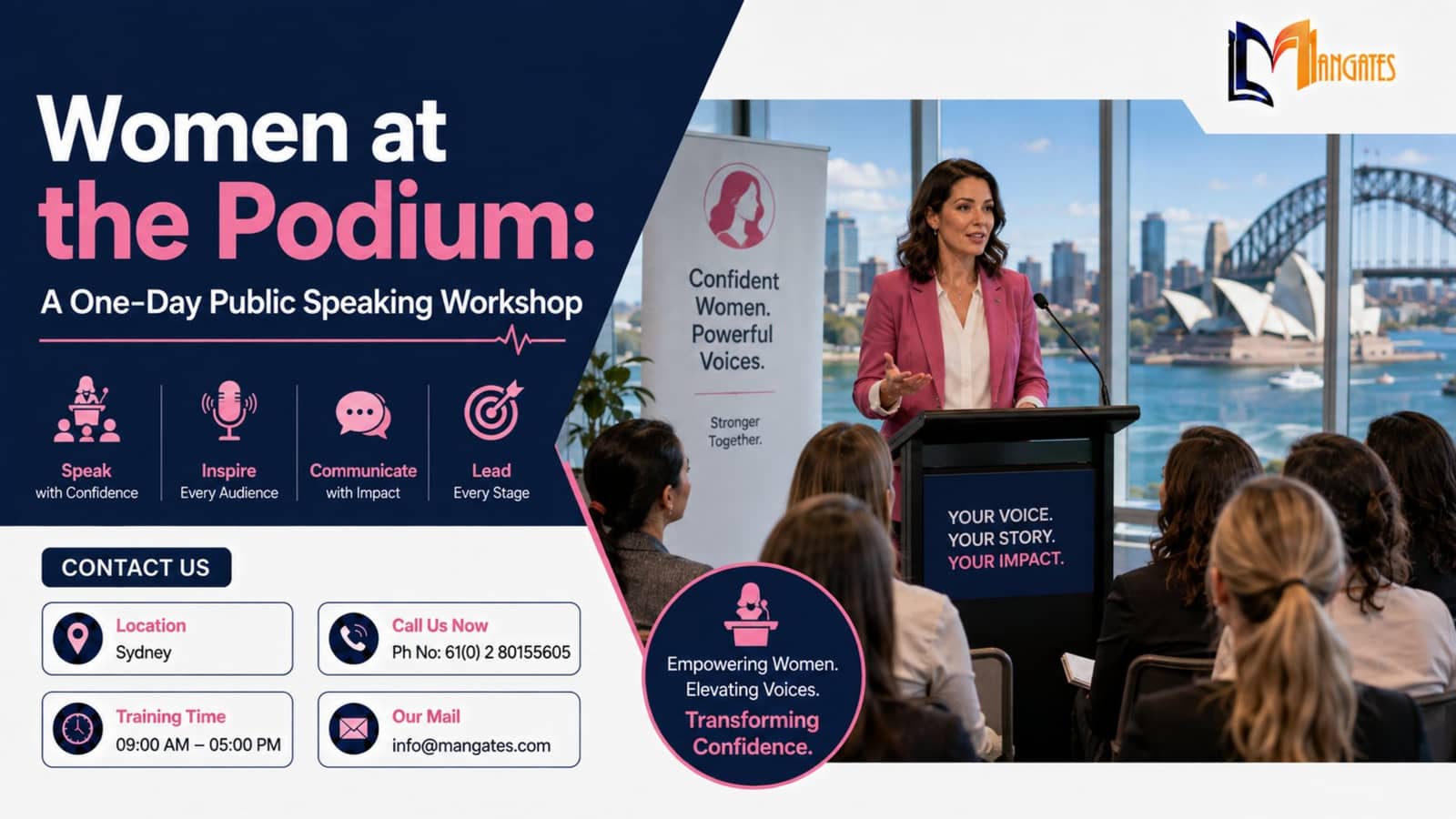 Women at the Podium: A One-Day Public Speaking Workshop in Sydney