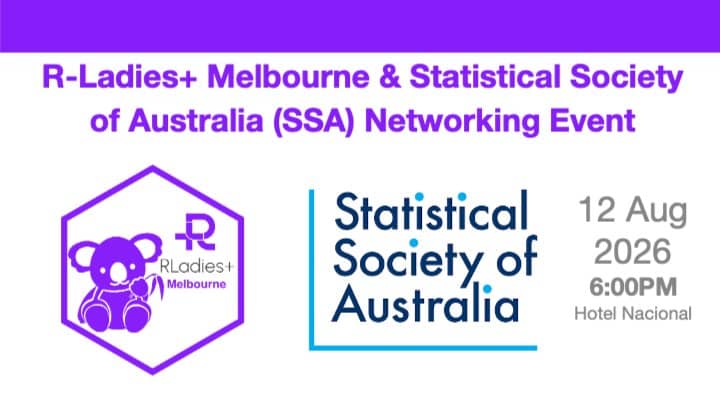 R-Ladies+ Melbourne & Statistical Society of Australia (SSA) Networking Event