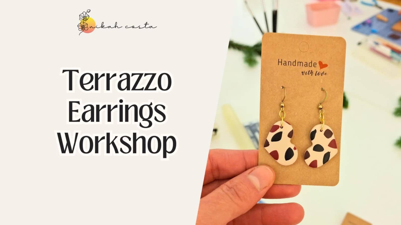 Terrazzo Earrings Workshop in Vienna - in English