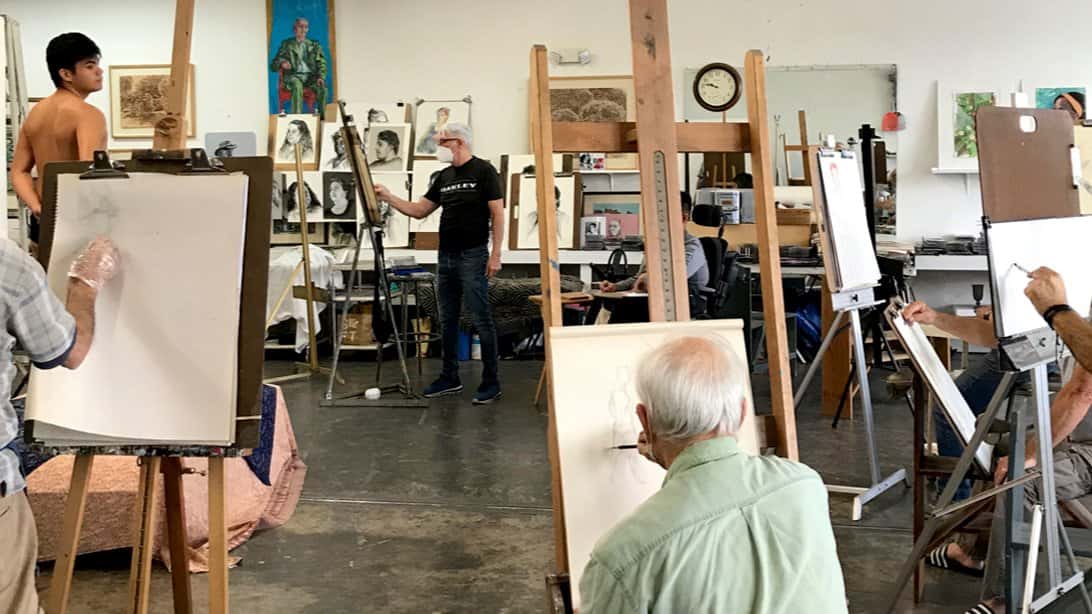 Thursday evening figure drawing at Artworks Associates