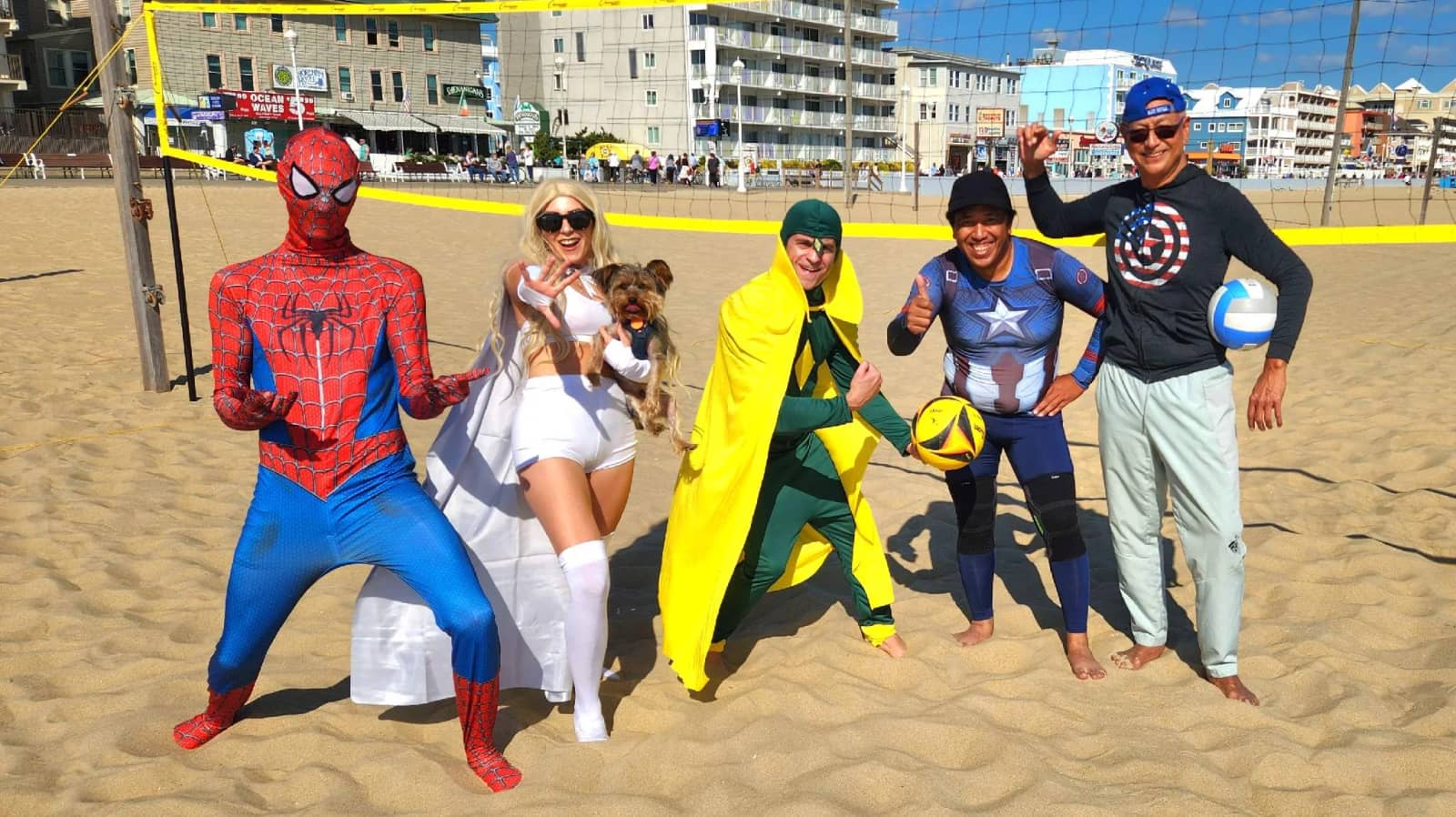 Week 6 Halloween Costume Volleyball - OC,MD. Theme: Superhero
