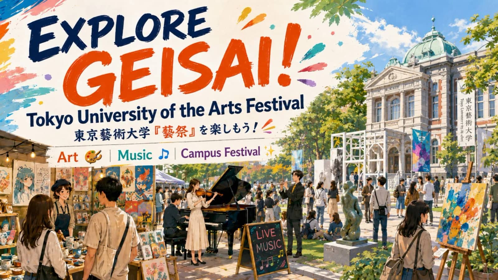 🎨 TOKYO UNIVERSITY OF THE ARTS FESTIVAL "GEISAI 2026" 🎶🏮 東京藝術大学「藝祭2026」を楽しもう