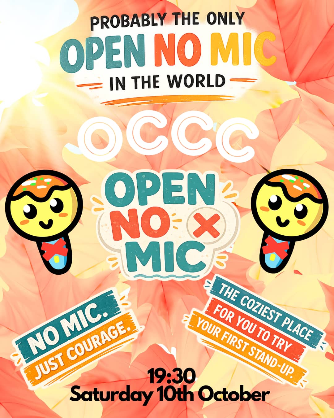 Stand-up Comedy Open-No-Mic (Bilingual / バイリンガル対応)