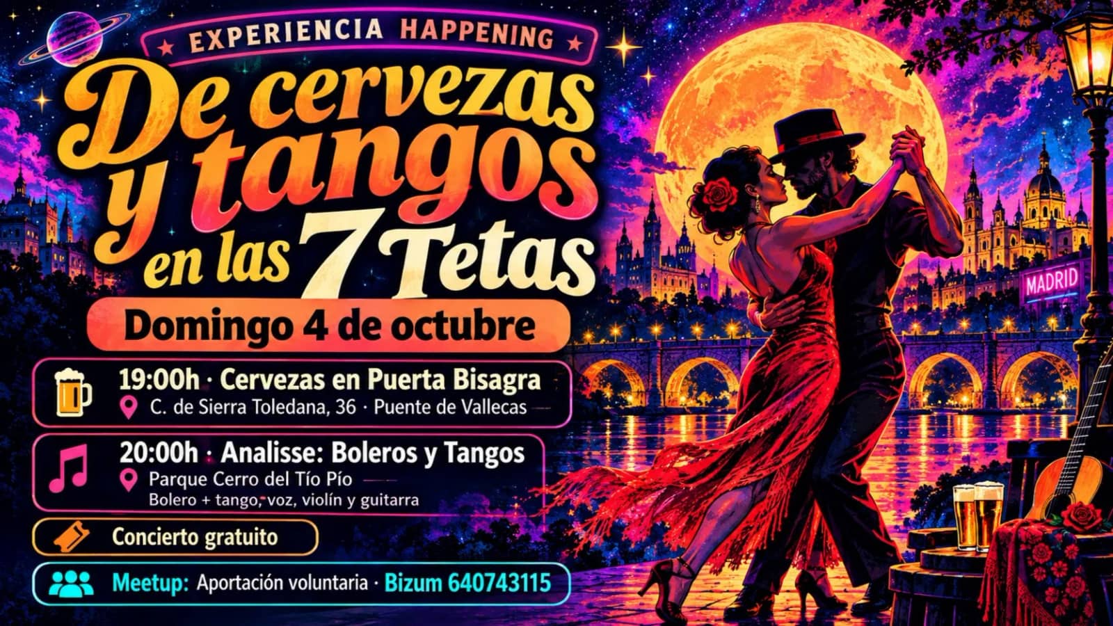 De cervezas y tangos en las 7tetas