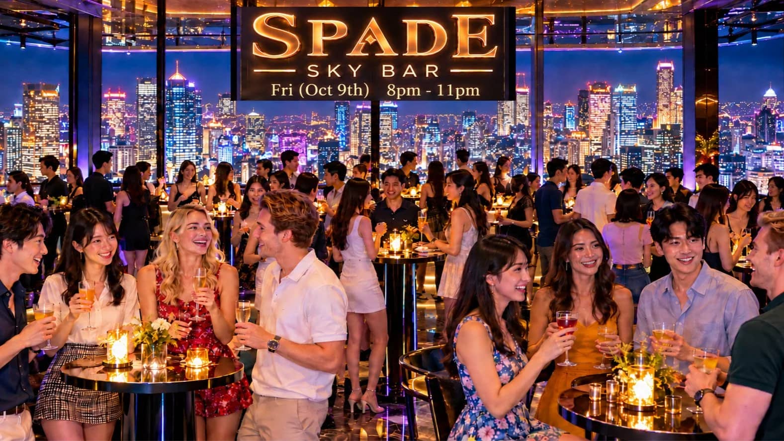🥂 Ladies FREE Entry 🥂 : 🌆 Epic 41st Floor Sky Bar @ Spade 🌆