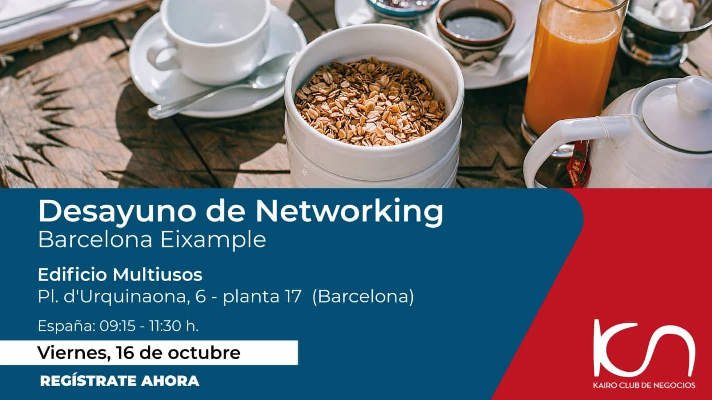 Eat & Meet KCN Desayuno Networking Barcelona Eixample - 16 de octubre
