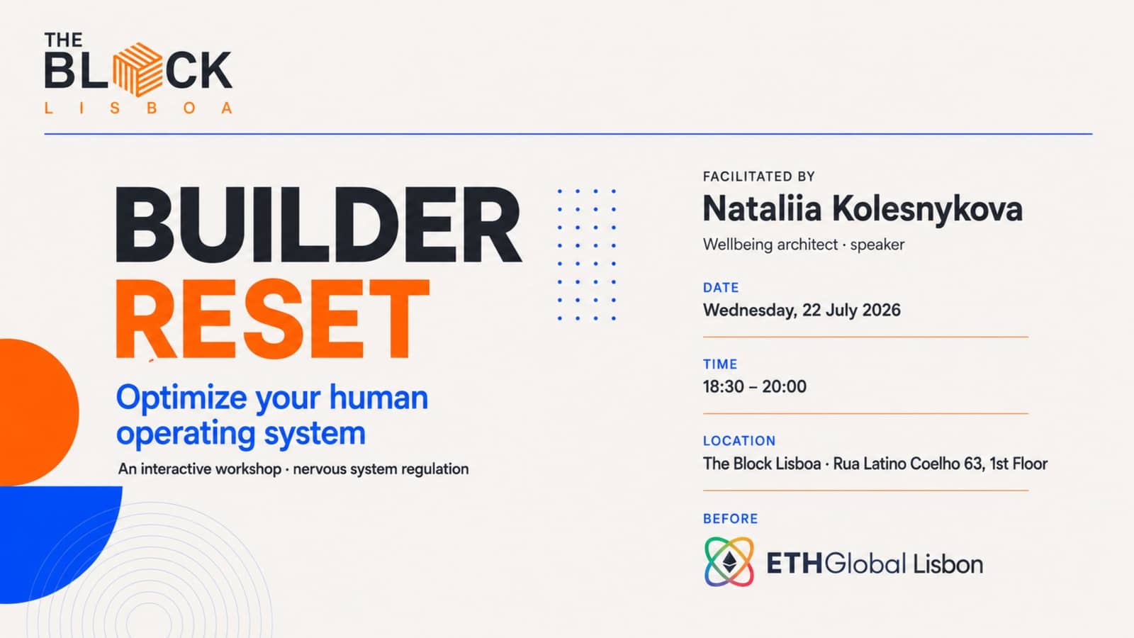 Builder Reset: Optimize Your Human Operating System
