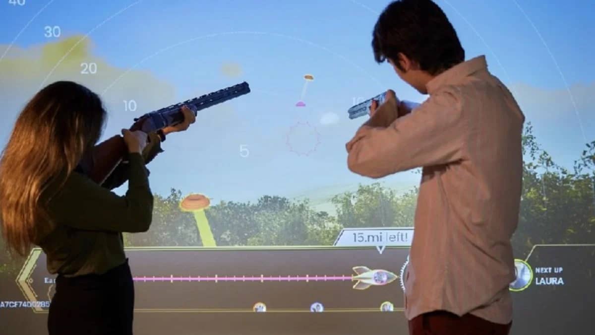 Indoor Clay Shooting!