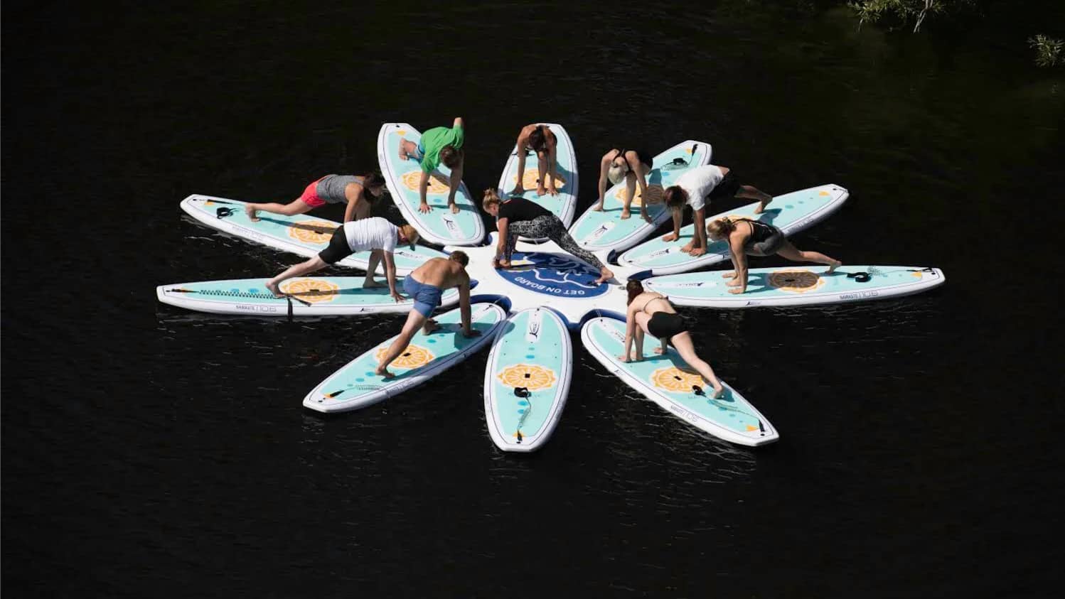 SUP YOGA @ Eden kayak & SUP