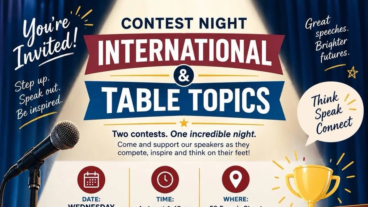 Improve Public Speaking: Footscray Yarraville Toastmasters Club