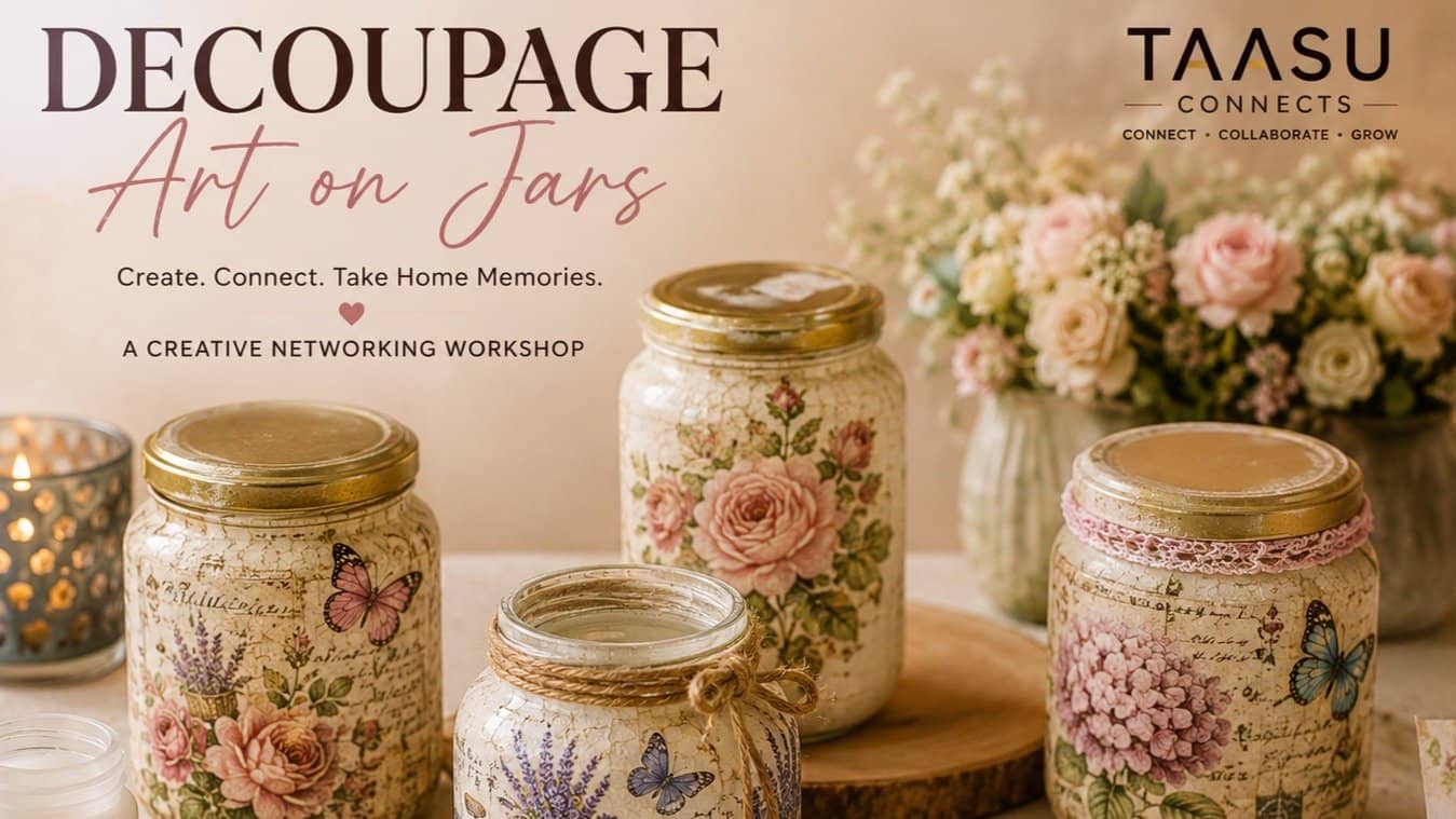 The Art of Decoupage” – A Creative Experience Workshop 🎨