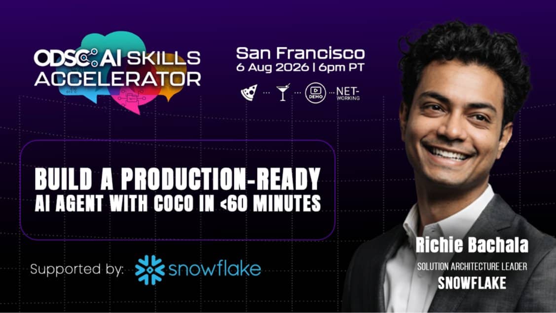 ODSC AI x Snowflake: Build an AI Agent in <60 Min | SF