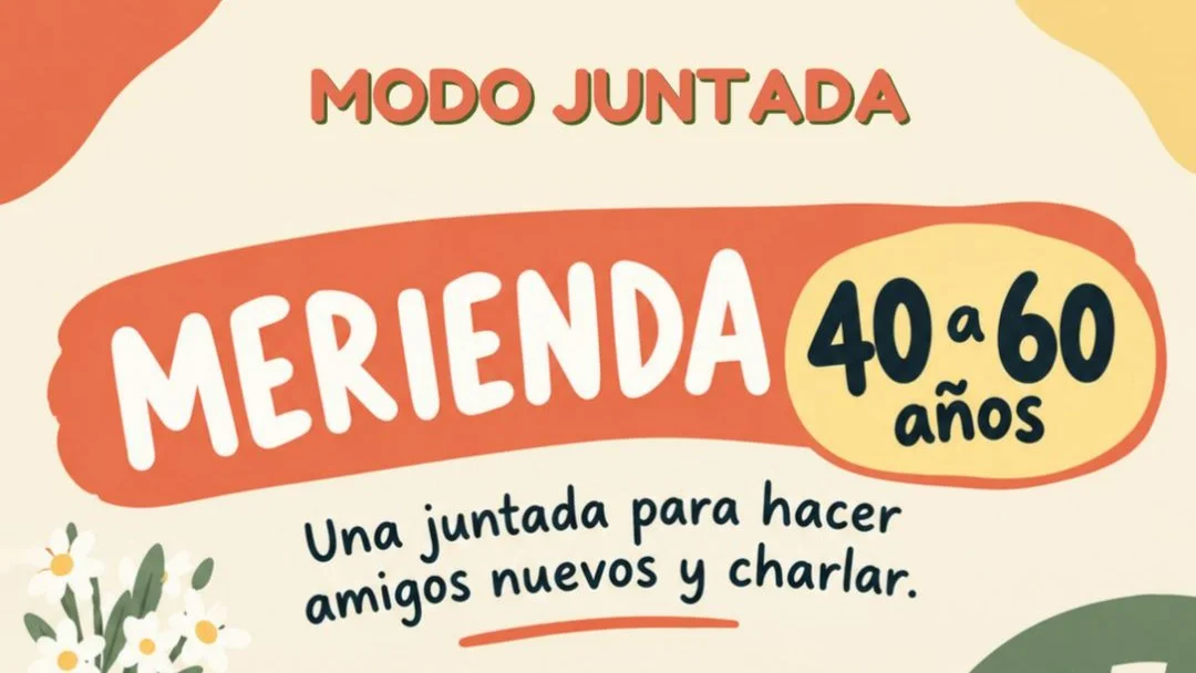 Merienda con desconocidos (40 a 60 años)