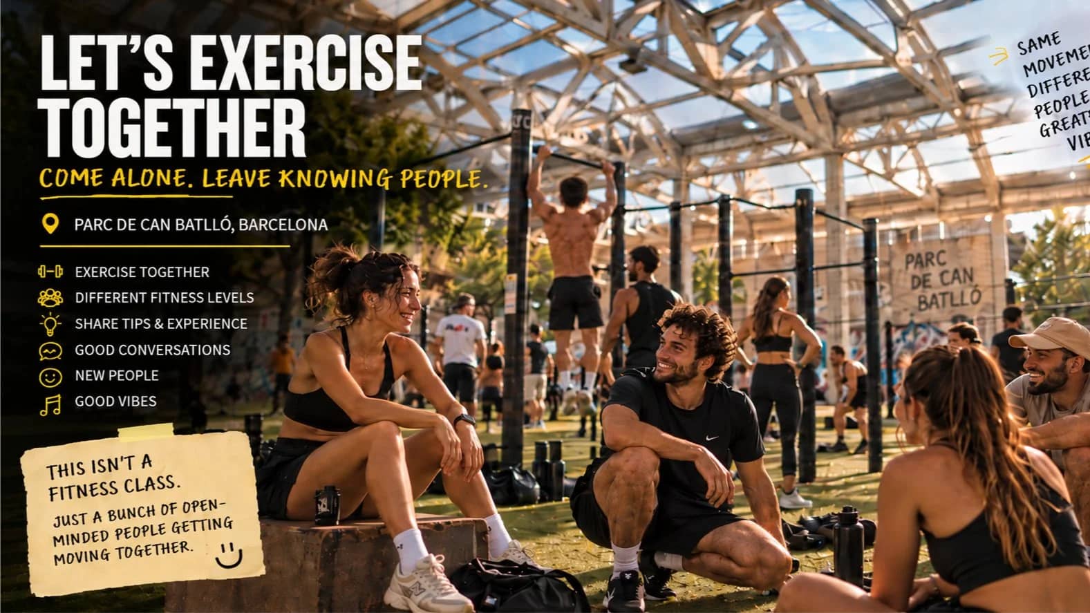 Let's exercise together 💪 in a hidden gem 💎