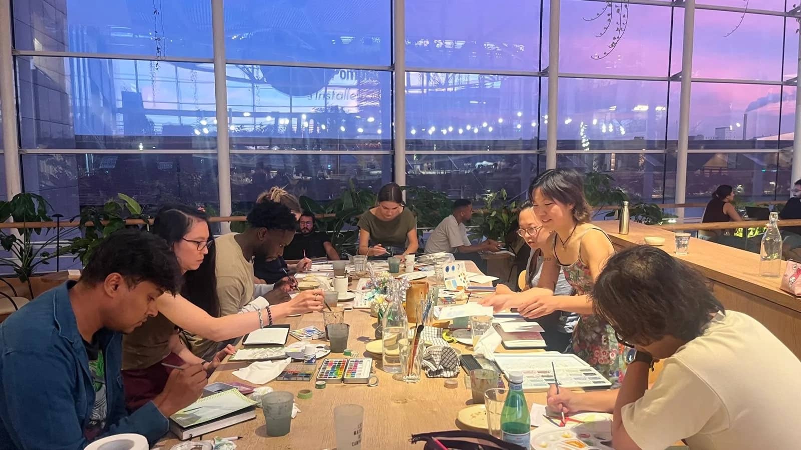 Atelier aquarelle avec Rachel